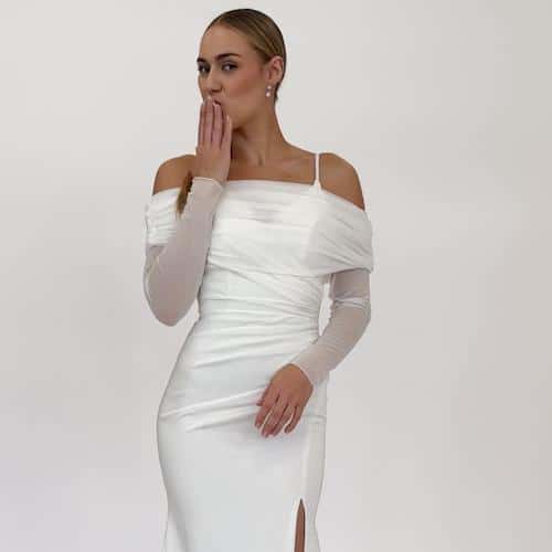 top en stretch amovible mariée